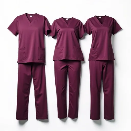 Custom scrub set with top and pant cut from one dye lot