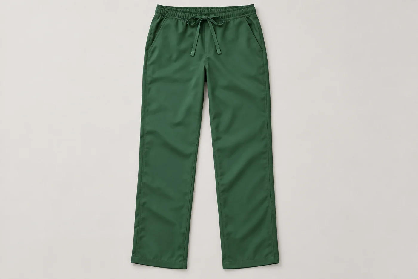 Women’s hunter green straight-leg scrub pants